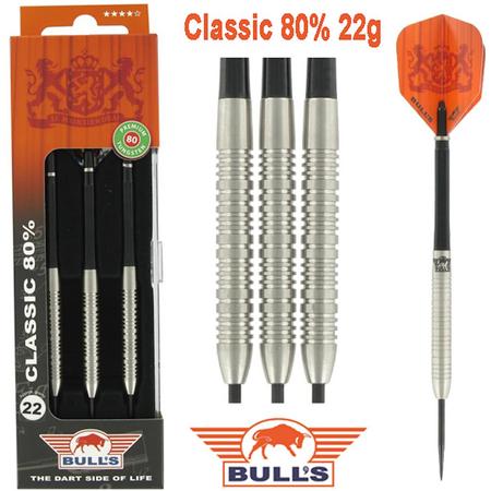 Bulls Classic 80% 22 gram Steeltip Dartpijlen